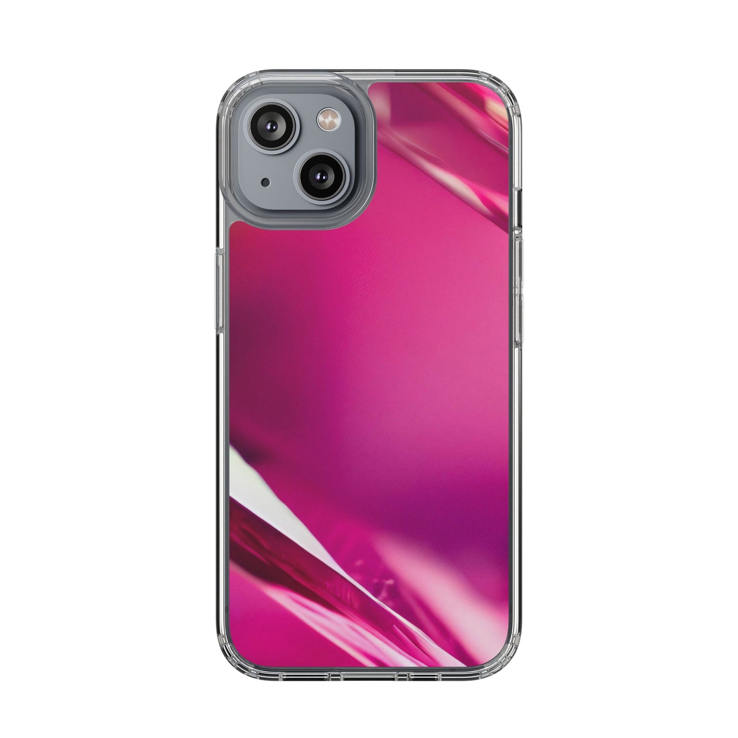 Clear Phone Case – Magenta Motion