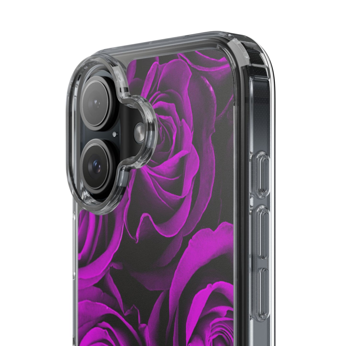 Clear Phone Case – Amethyst Roses