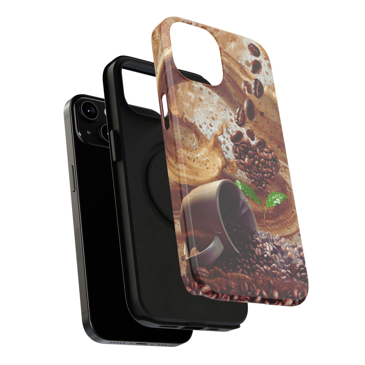 Impact-Resistant Phone Case – Love at First Sip – Compatible with iPhone 11–17 & Samsung Galaxy S22–S26 Series