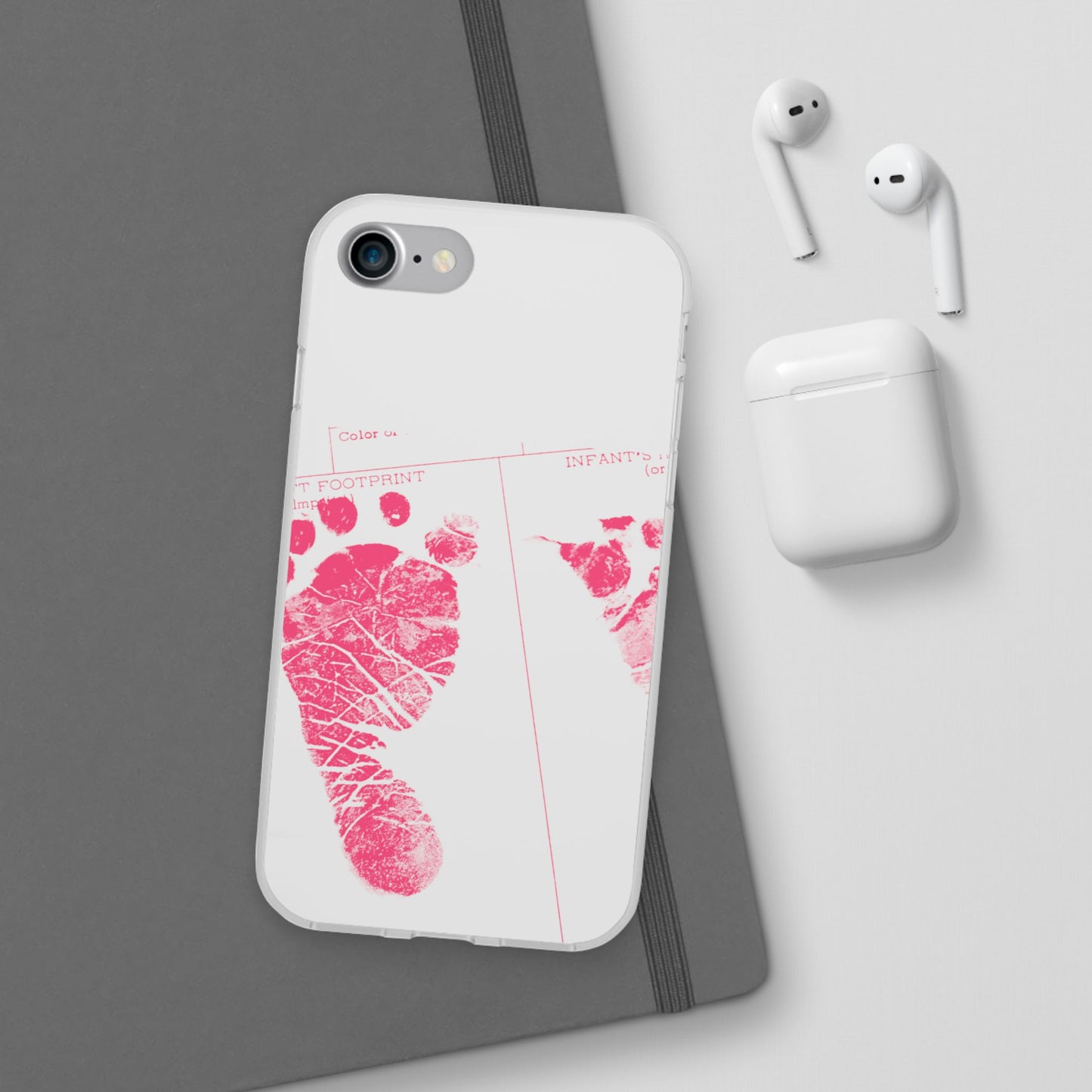 Flexi Case – Mom’s Little Pink Footprints