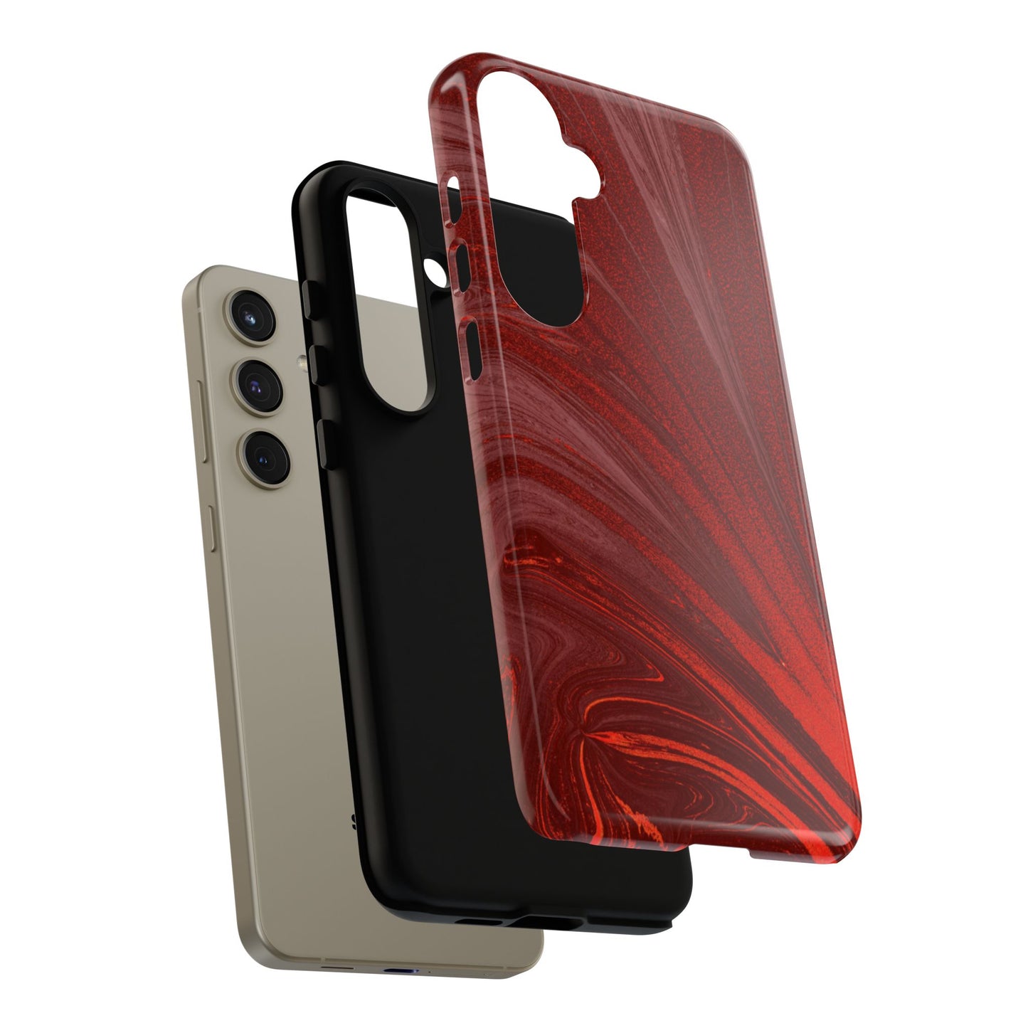 Protective Phone Case – Crimson Current