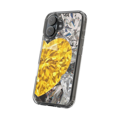Clear Phone Case – Heart of Gold