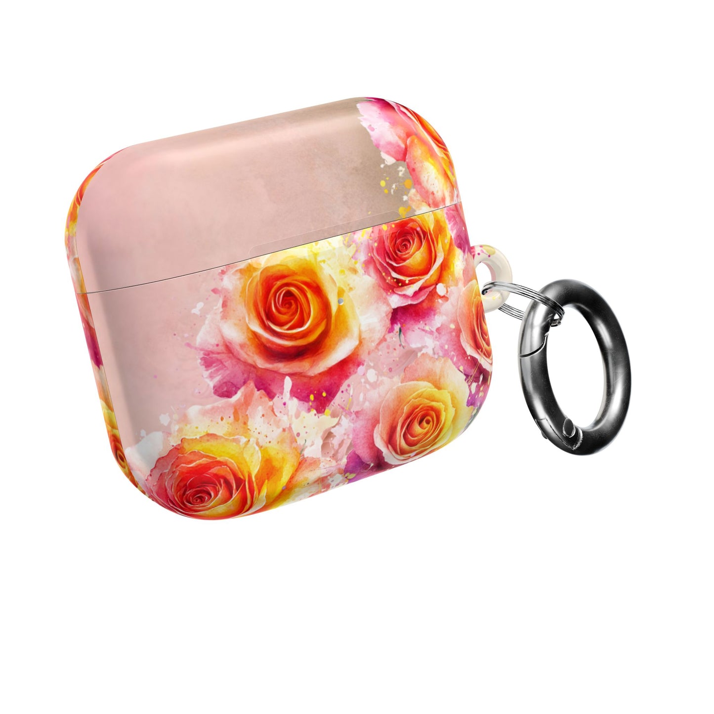 Earbud Case Cover – Sunset Roses