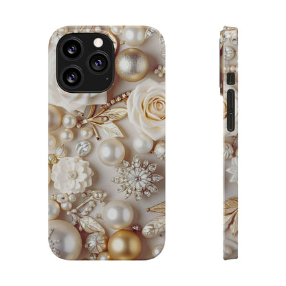 Slim Phone Case – Ivory Opulence