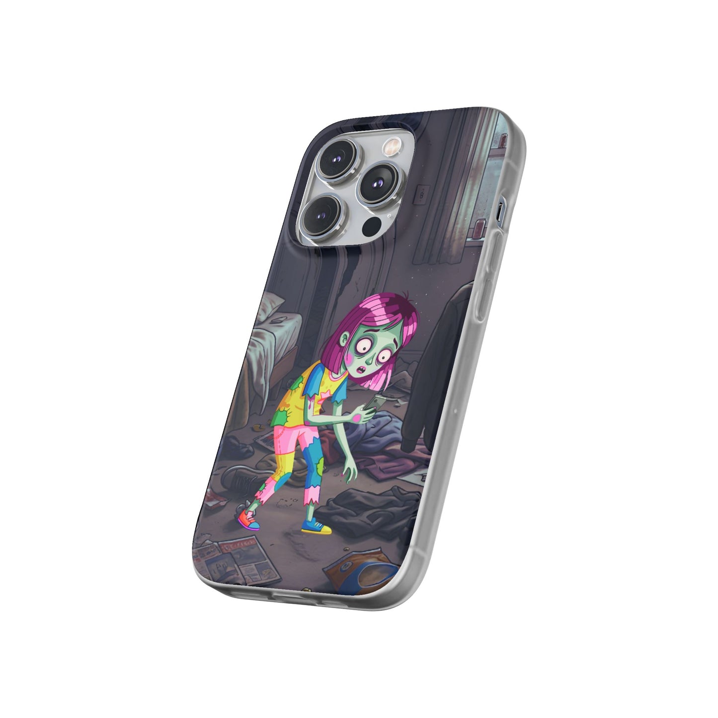 Zombie Girl Phone Case — Cute Creepy Cartoon Phone Cover