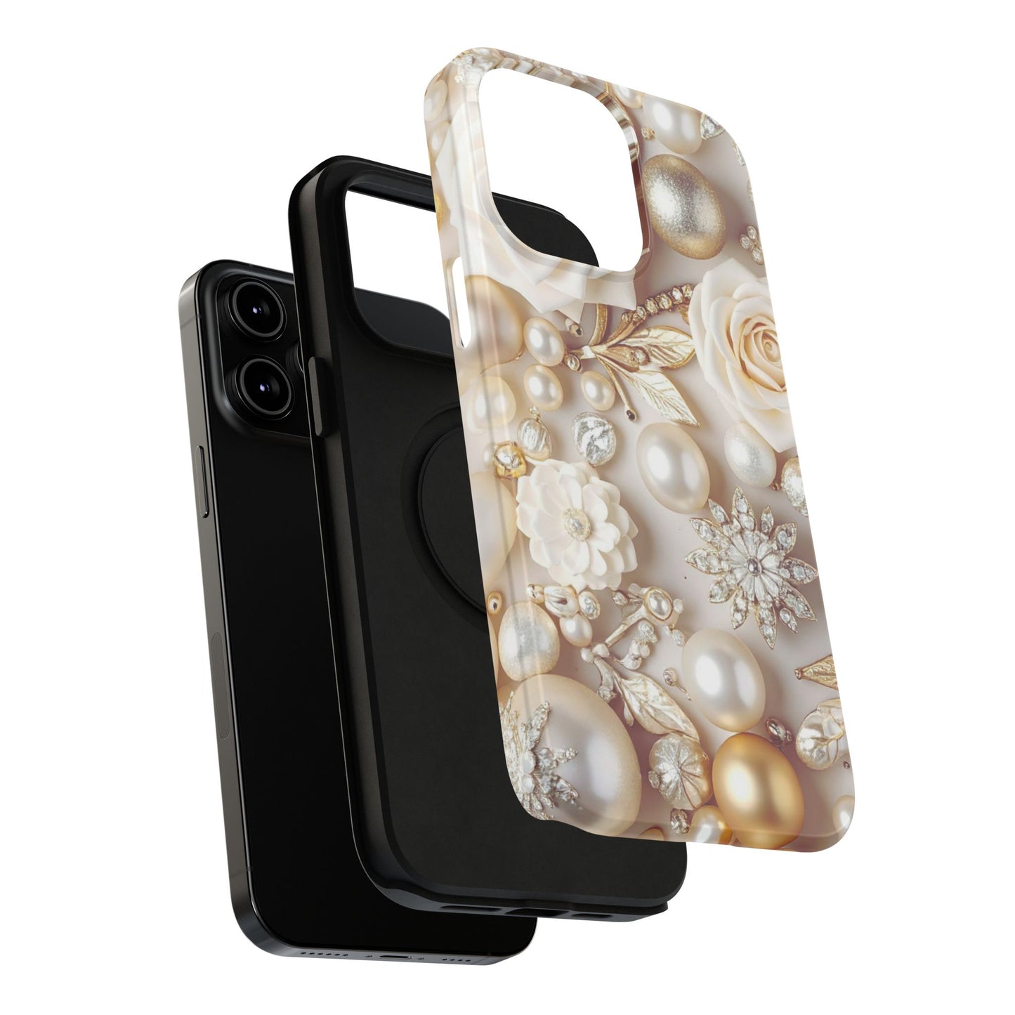Impact-Resistant Phone Case – Ivory Opulence