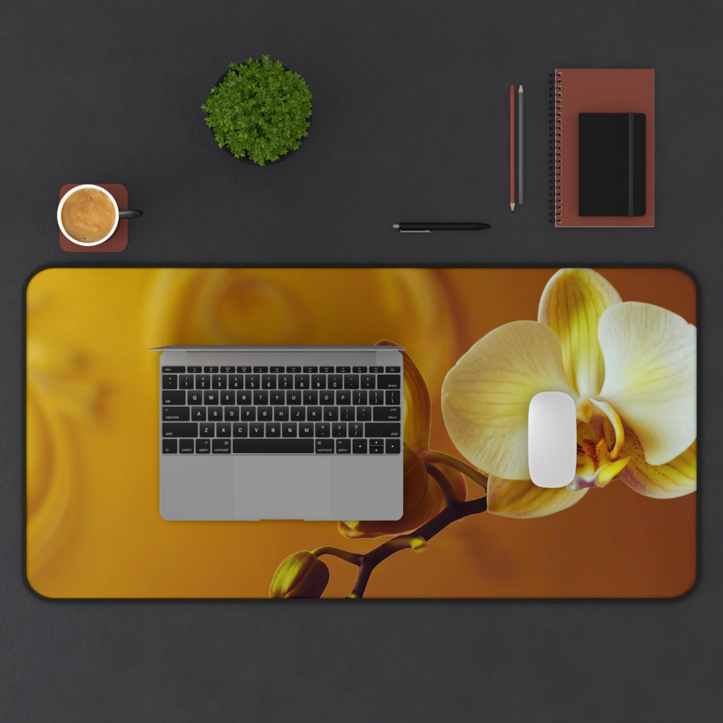 Desk Mat – Amber Orchid