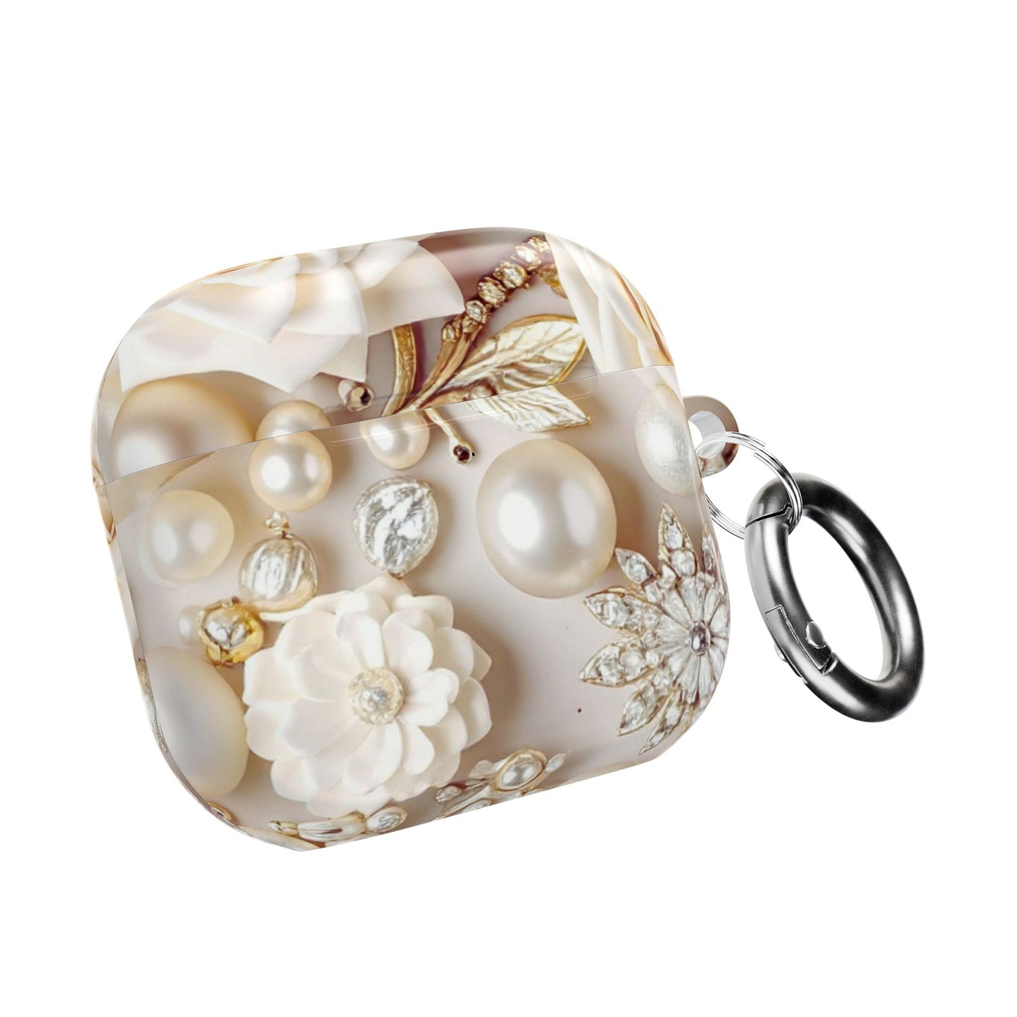 Earbud Case Cover – Ivory Opulence