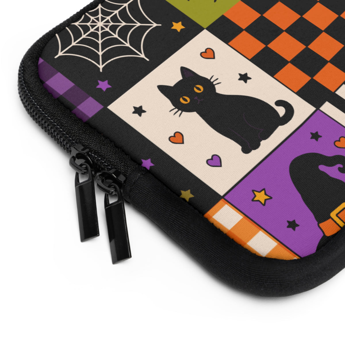 Neoprene Laptop Sleeve – Spooky Patchwork