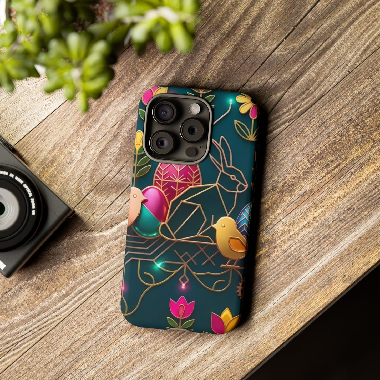 Protective Phone Case – Jeweled Garden
