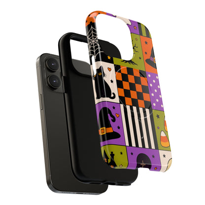 Protective Magnetic Phone Case – Spooky Patchwork