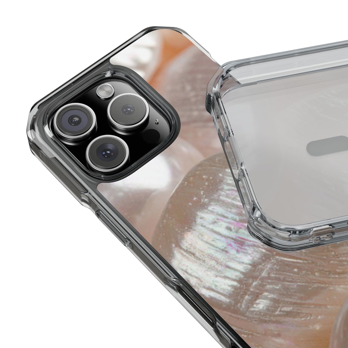 Clear Magnetic Phone Case – Blush Pearl