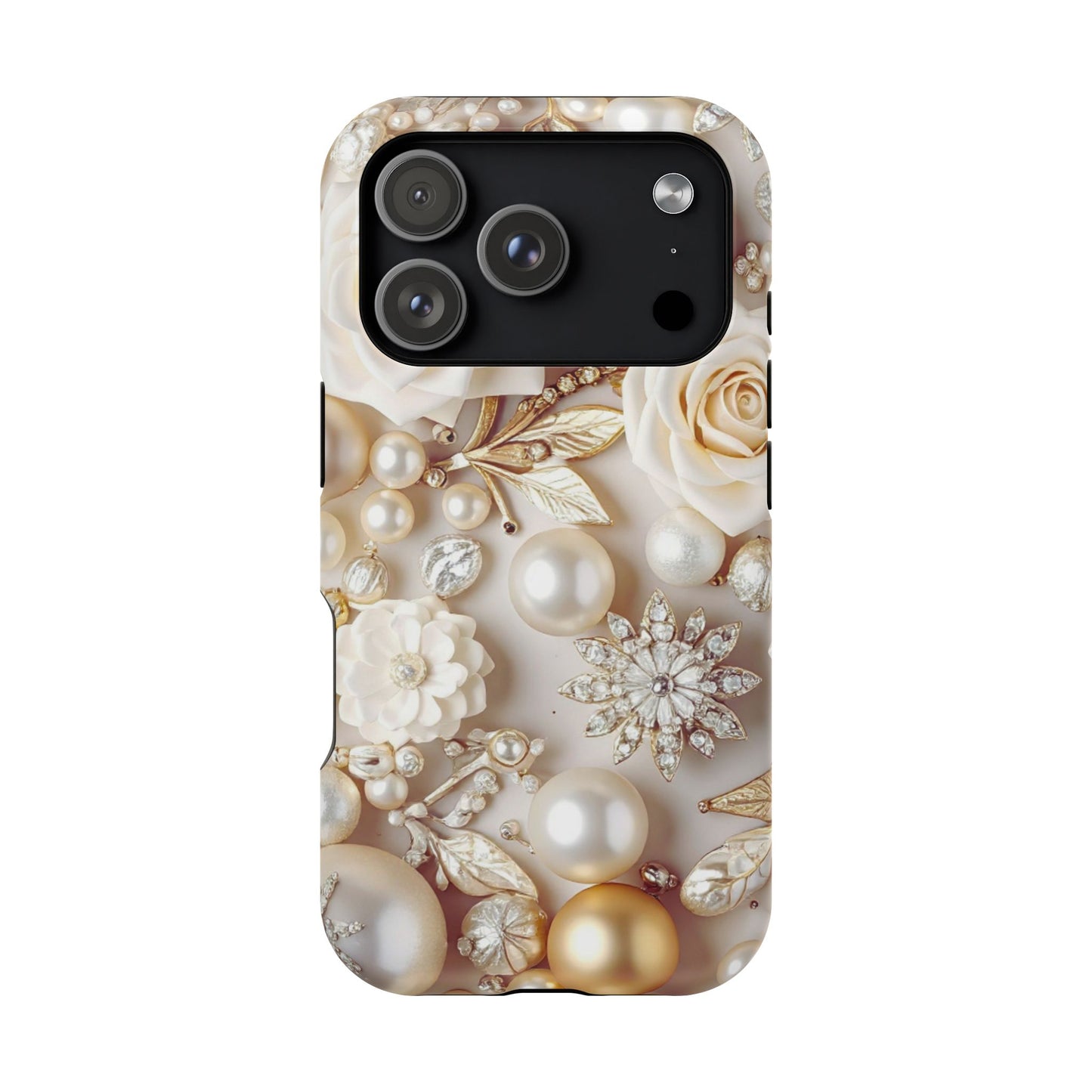 Impact-Resistant Phone Case – Ivory Opulence