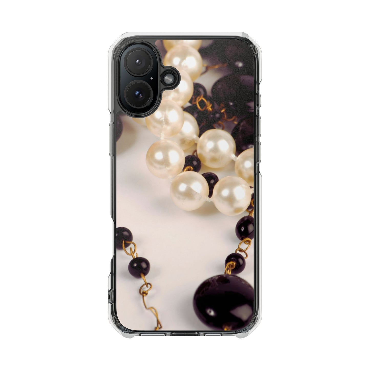 Clear Magnetic Phone Case – Noir Pearl
