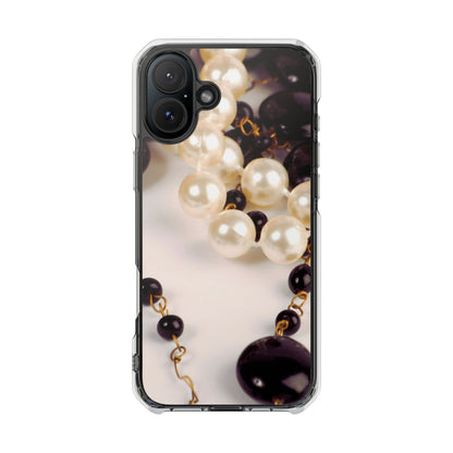 Clear Magnetic Phone Case – Noir Pearl