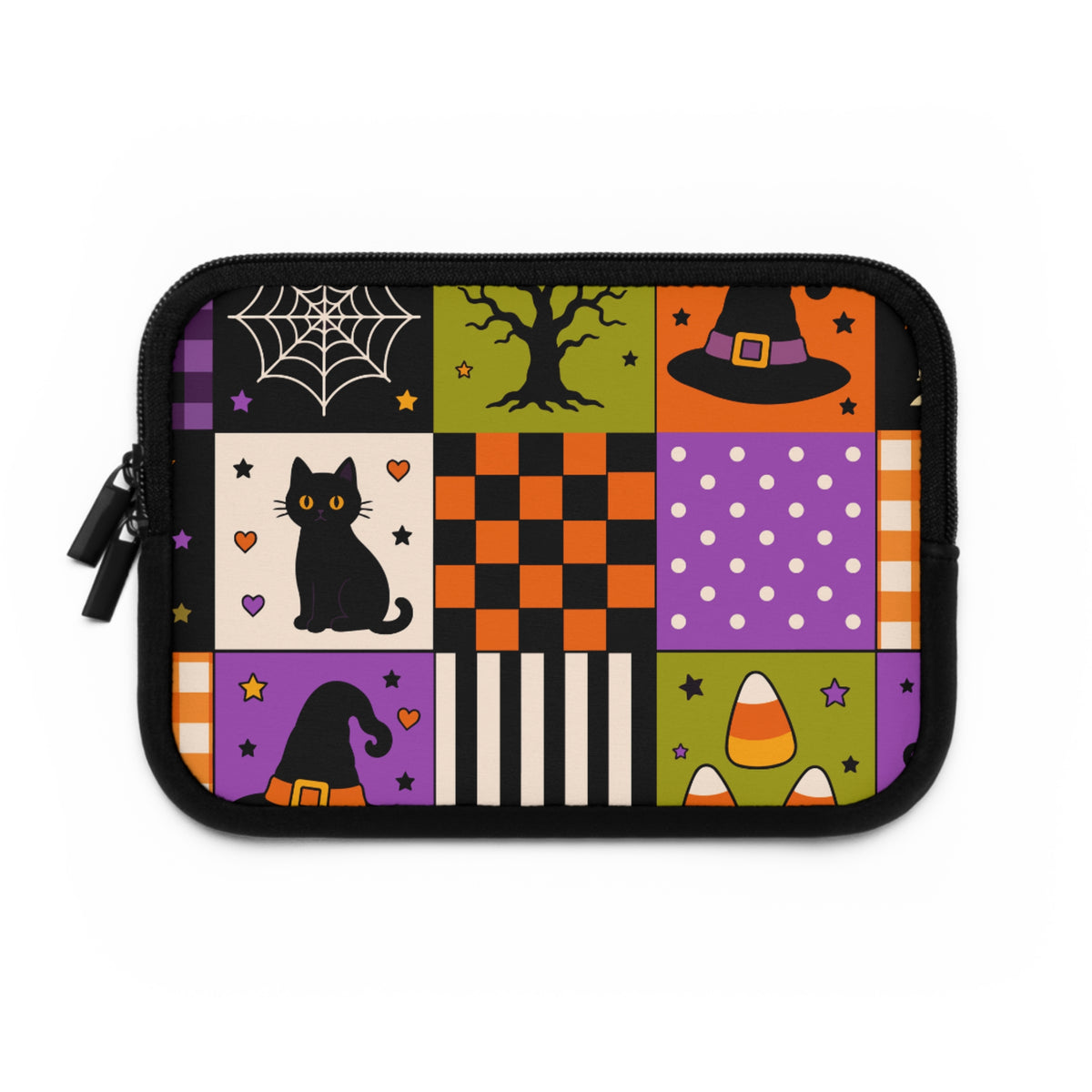 Neoprene Laptop Sleeve – Spooky Patchwork