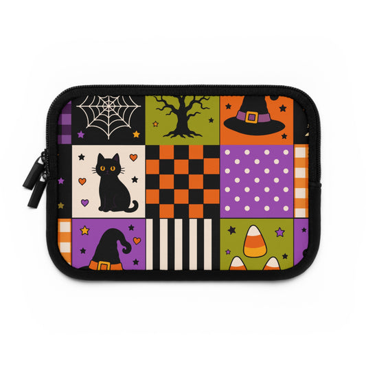 Neoprene Laptop Sleeve – Spooky Patchwork