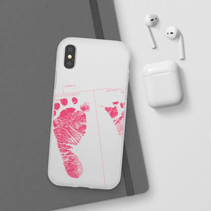 Flexi Case – Mom’s Little Pink Footprints