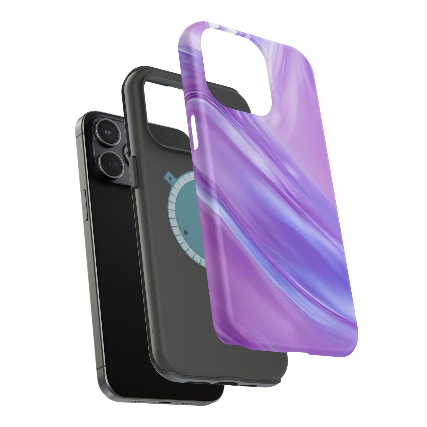 Wireless-Charging Compatible Case – Lavender Wave