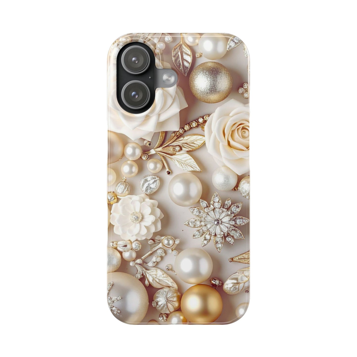 Slim Phone Case – Ivory Opulence