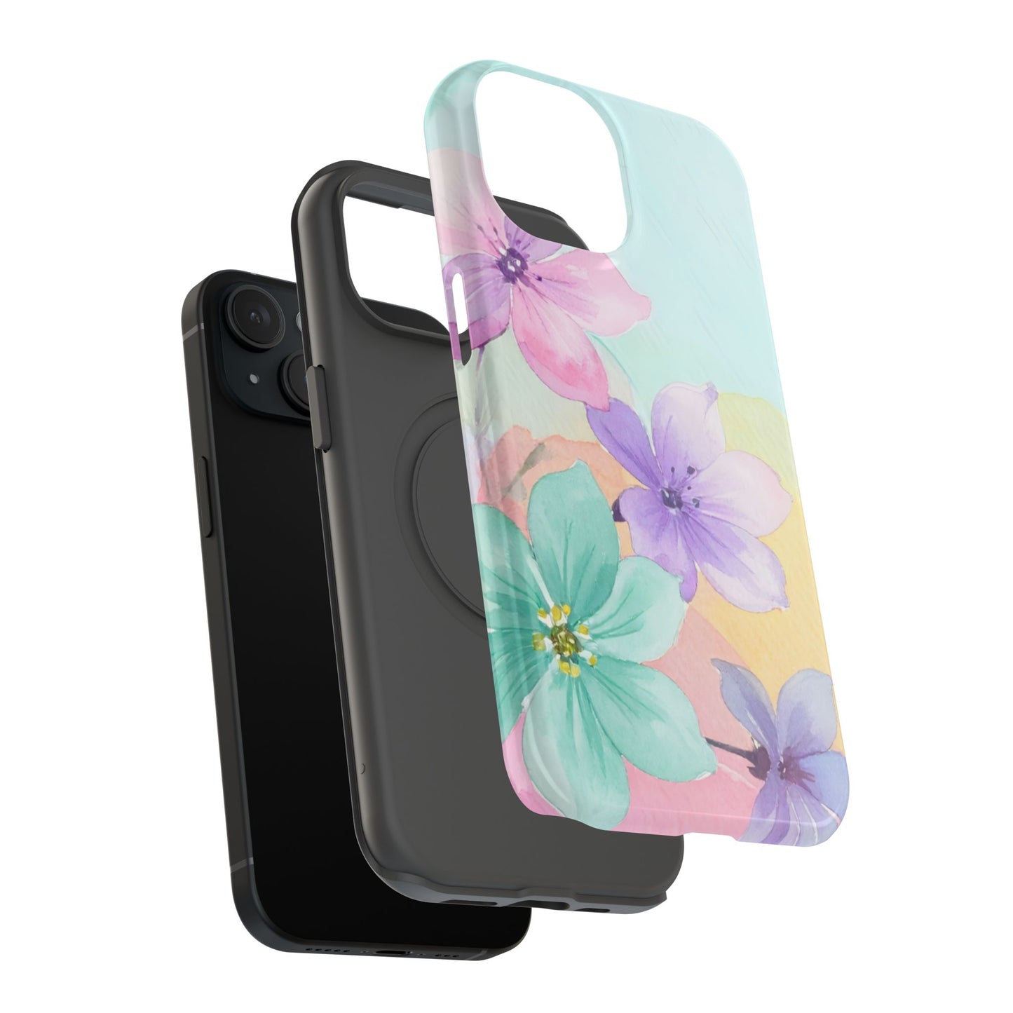 Impact-Resistant Phone Case – Water Petal