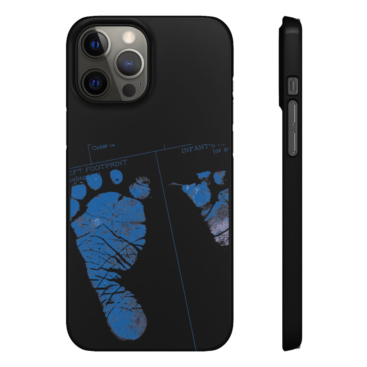 Snap Phone Case – Mom’s Little Blue Footprints