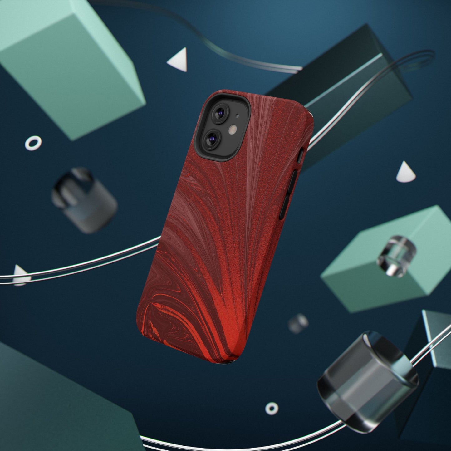Impact-Resistant Phone Case — Crimson Current