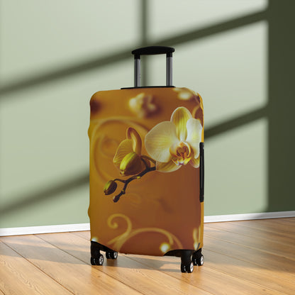 Luggage Cover – Amber Orchid