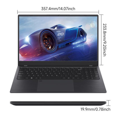 15.6 Inch Business Laptop Notebook PC CPU N5095 16GB RAM 512GB/1TB SSD Storage Windows 11 Fingerprint Recognition Backlit Keyboard