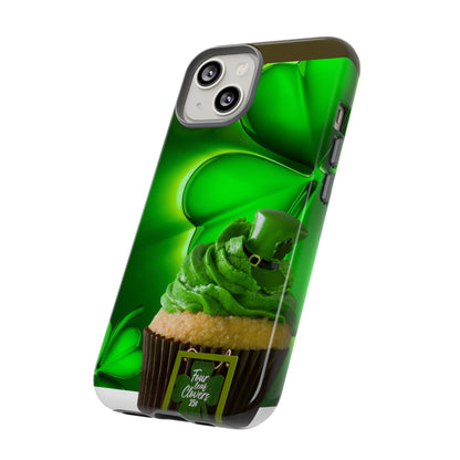 Protective Phone Case – Lucky Clover Cupcake Design