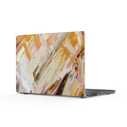 Clear Laptop Case – Brush & Bronze