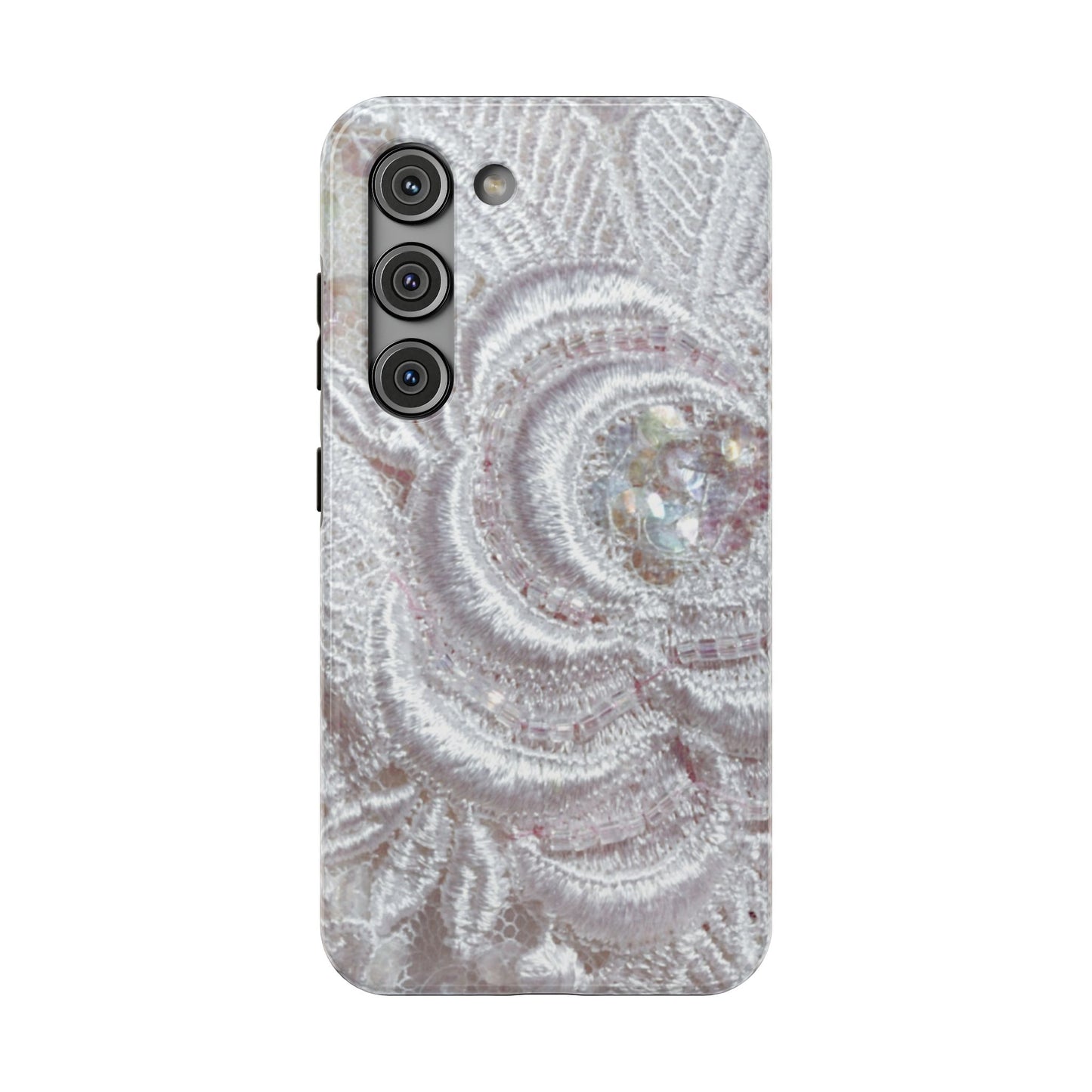 Impact-Resistant Phone Case – Lace Veil