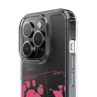 Clear Phone Case – Mom’s Little Pink Footprints