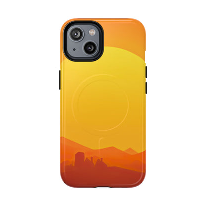 Protective Magnetic Phone Case — Desert Sunrise