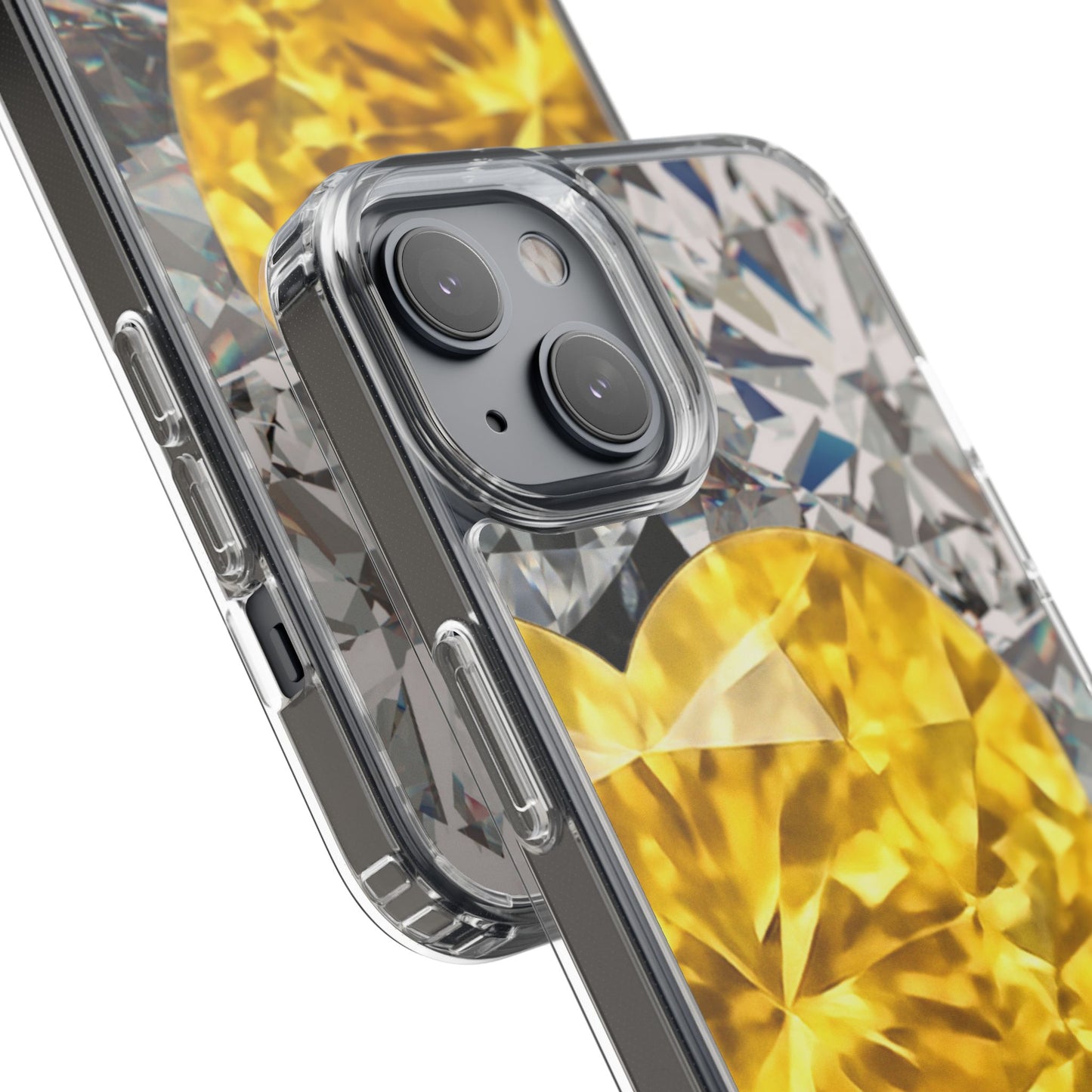 Clear Phone Case – Heart of Gold