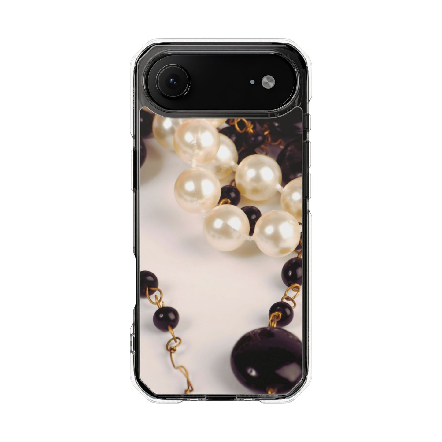 Clear Magnetic Phone Case – Noir Pearl