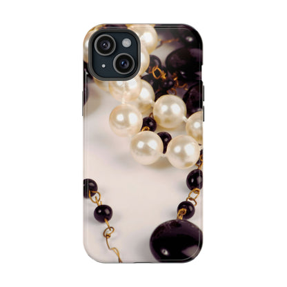 Impact-Resistant Phone Case – Noir Pearl