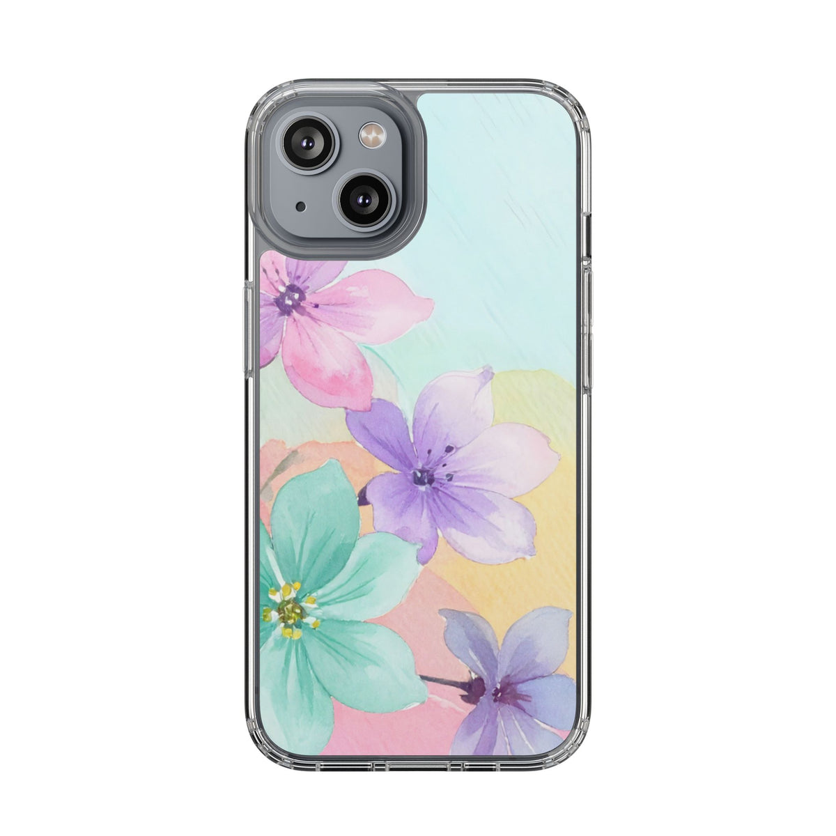 Clear Phone Case – Water Petal