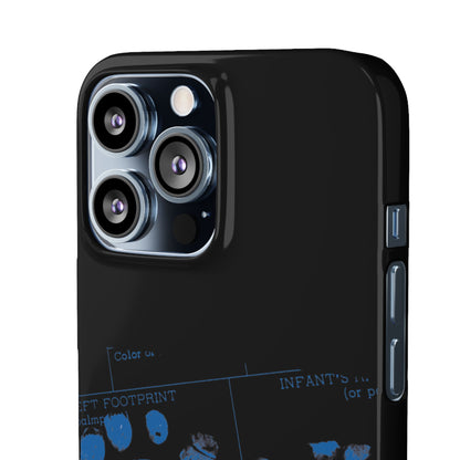 Snap Phone Case – Mom’s Little Blue Footprints
