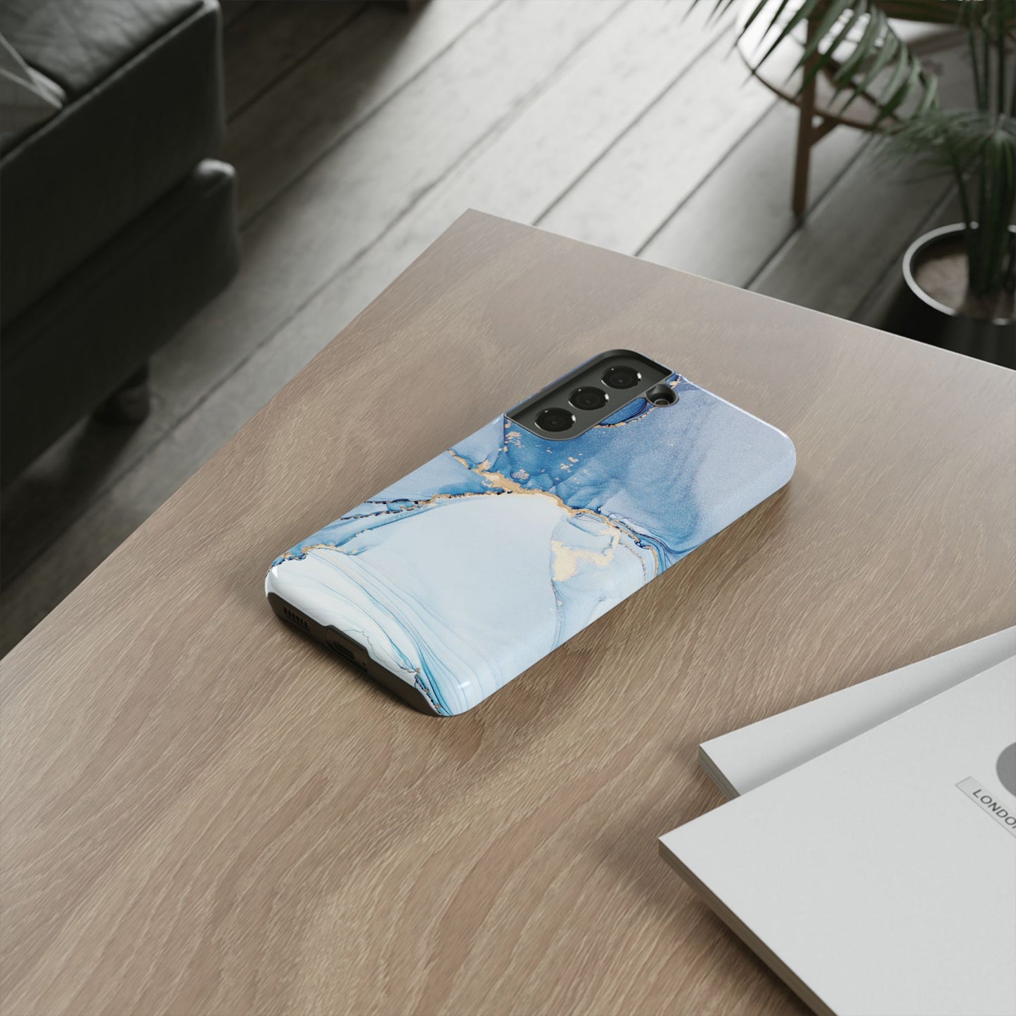 Protective Phone Case – Blue Agate