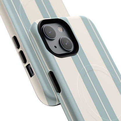 Protective Magnetic Phone Case - Coastal Stripe