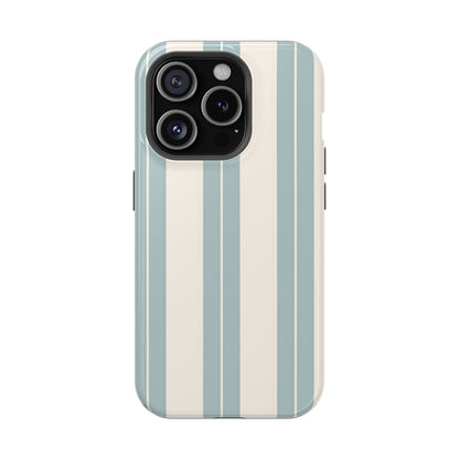 Wireless-Charging Compatible Case – Coastal Stripe