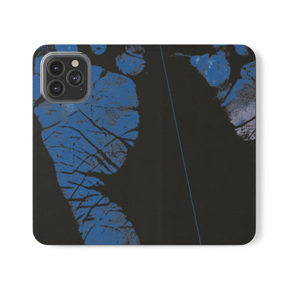 Flip Case – Mom’s Little Blue Footprints