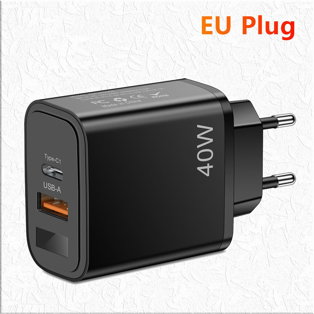 USB Wall Charger – 40W Fast Charging