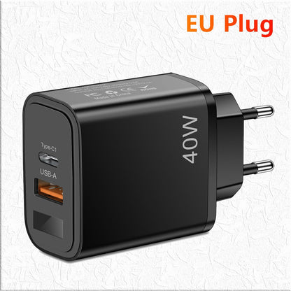 USB Wall Charger – 40W Fast Charging