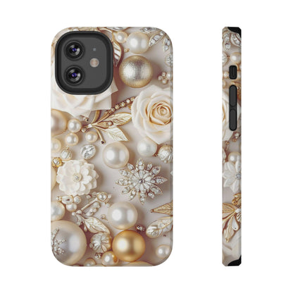 Impact-Resistant Phone Case – Ivory Opulence