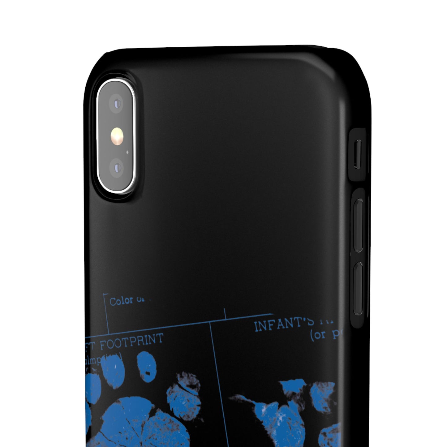 Snap Phone Case – Mom’s Little Blue Footprints