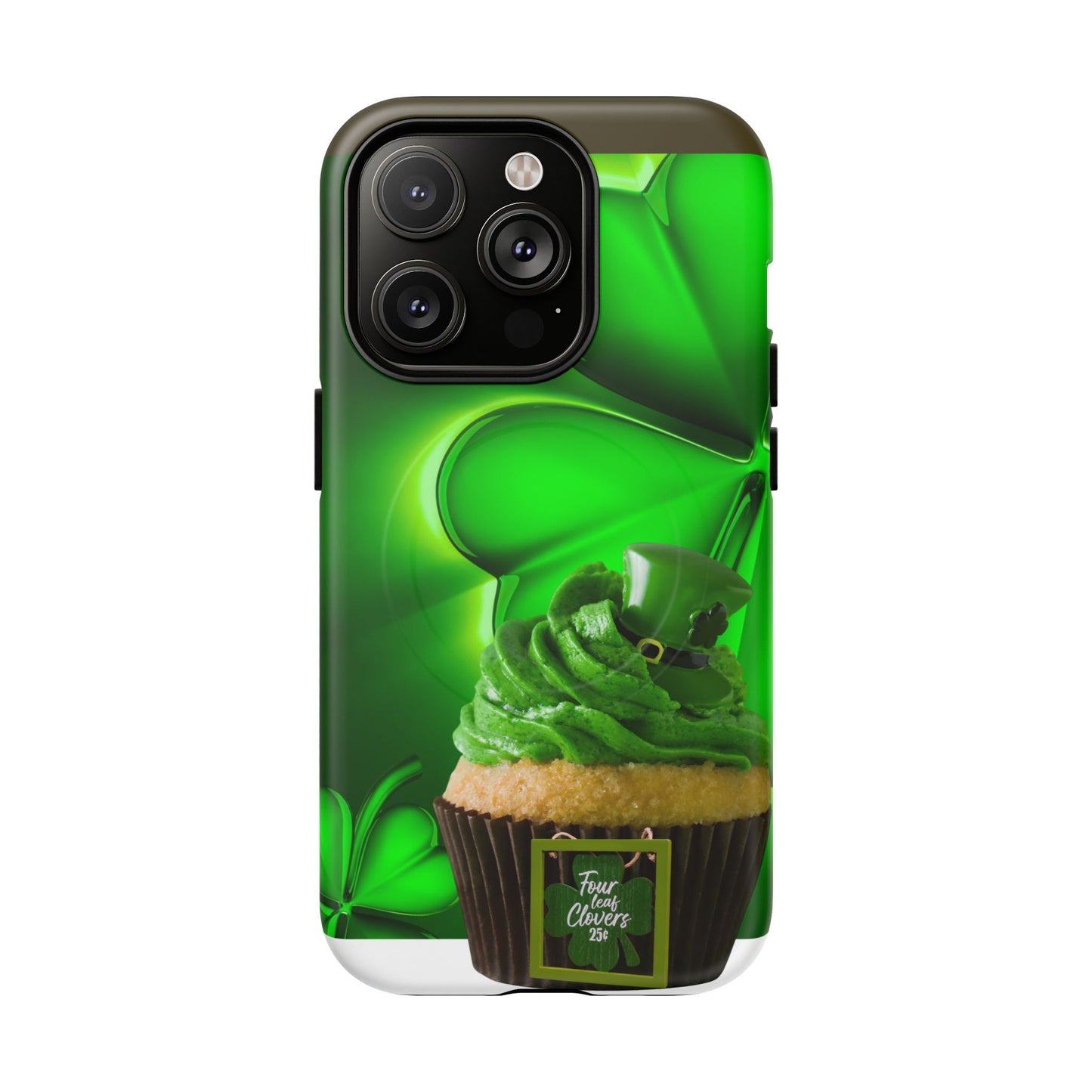 Protective Phone Case – Lucky Clover Cupcake