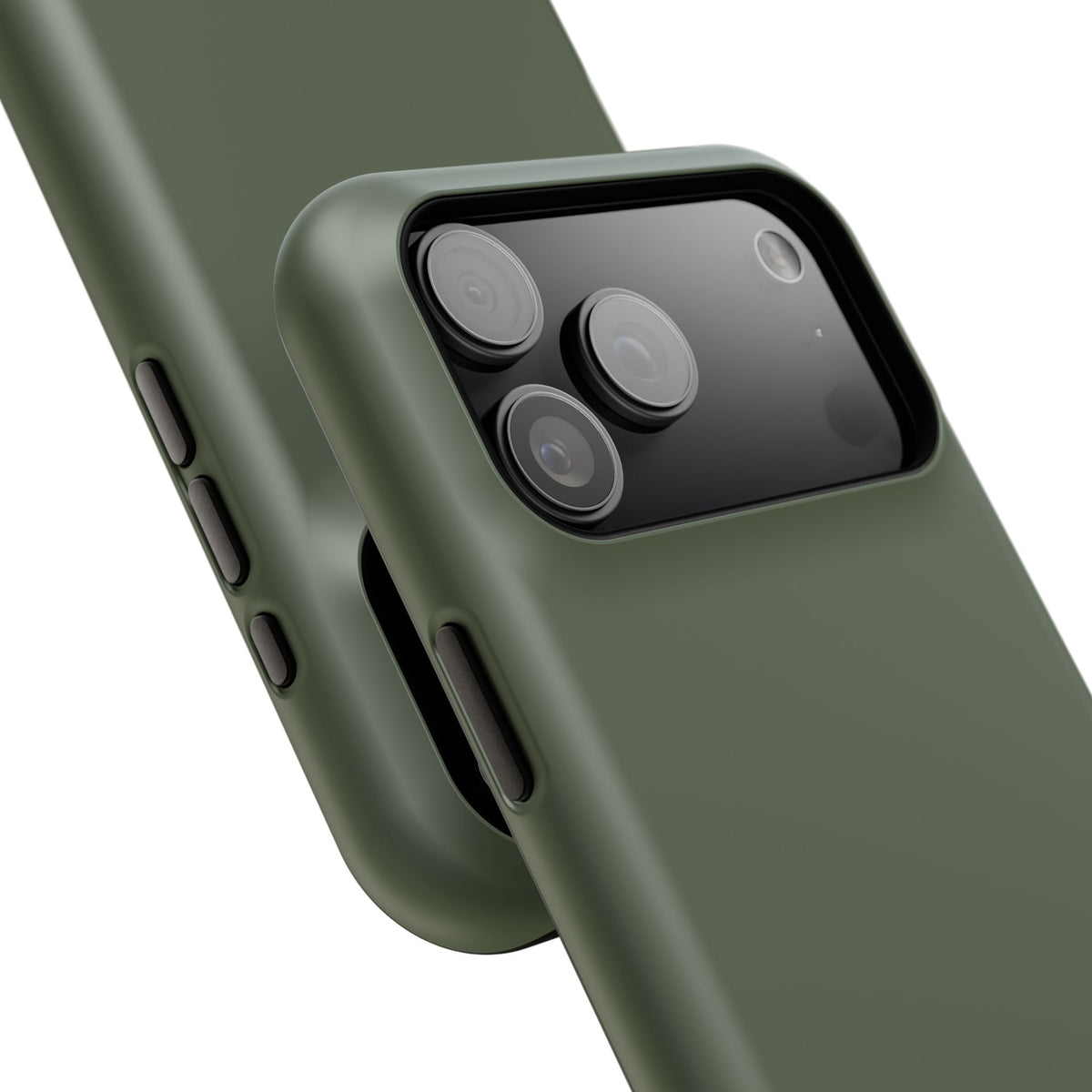 Impact-Resistant Phone Case — Military Green Protective Shockproof Cover