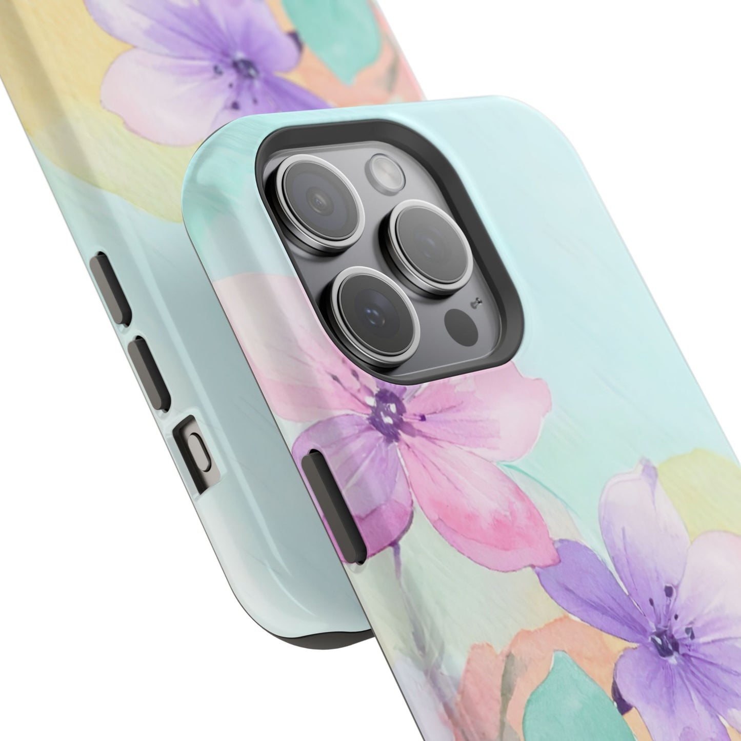 Impact-Resistant Phone Case – Water Petal